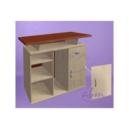 Drzwi z zamkiem do lady LK7 i LK8 limba, limba czekoladowa
